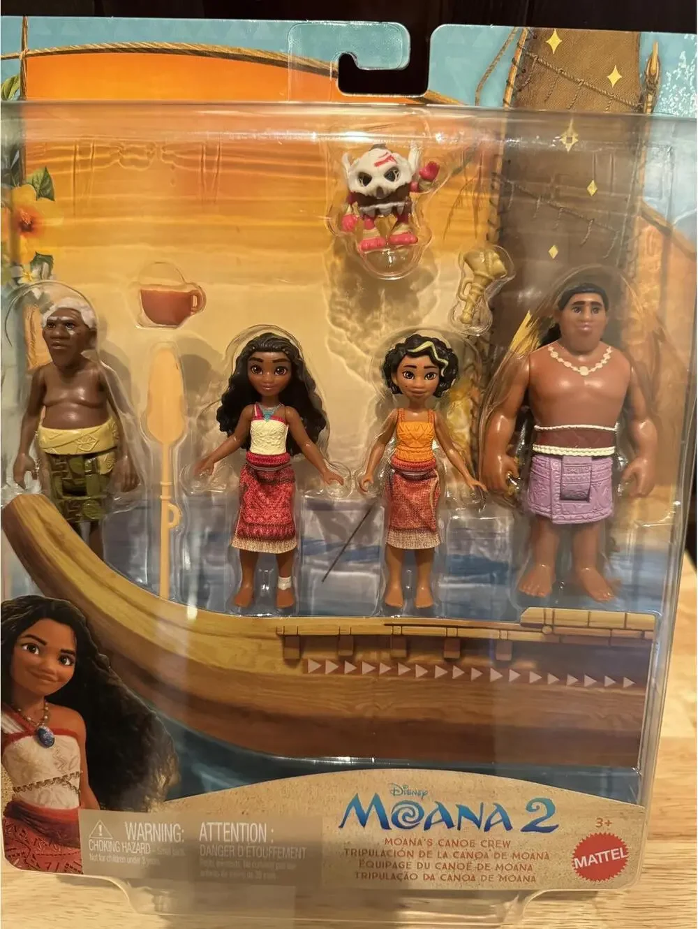 Disney Moana 2 Moana's Canoe Crew Playset